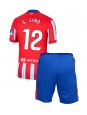 Atletico Madrid Samuel Lino #12 Heimtrikotsatz für Kinder 2024-25 Kurzarm (+ Kurze Hosen)